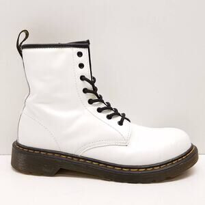 Dr. Martens 1460 Y White Leather 8-Eye Youth/Big Kid's Boots US 5/Womens 6 EU 37
